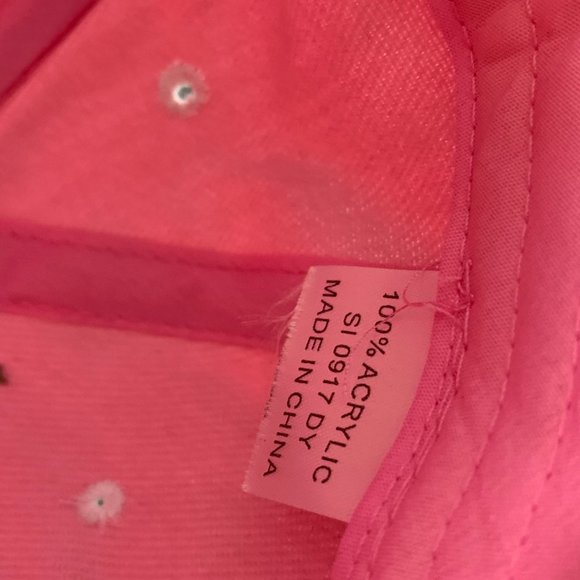 Las Vegas Adjustable Baseball Hat Cap Pink Embroidered Casinos Travel Vacation - Picture 4 of 5